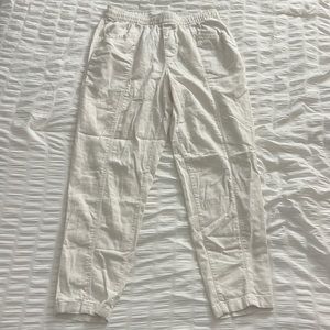 Old Navy White Linen Pants